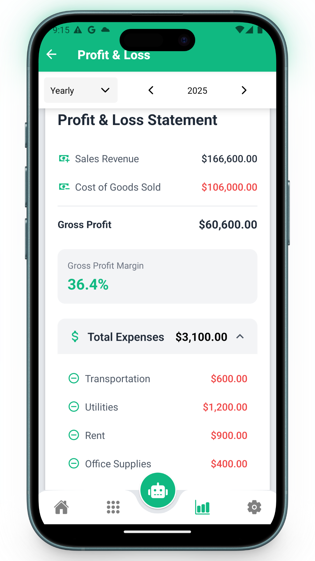 Genie Accounting App Screenshot